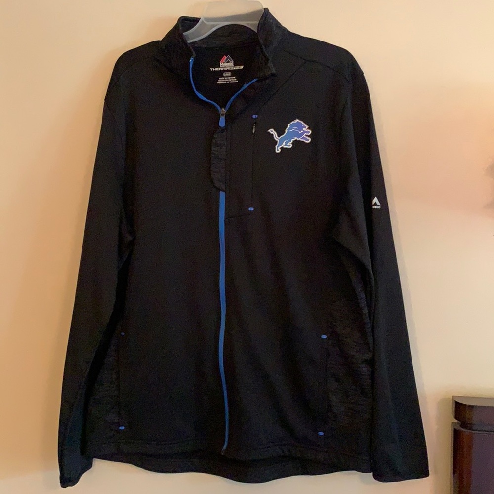 Majestic Black/Blue zip up sweater